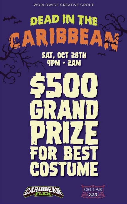 Dead in the caribbean Cellar 335 Jersey City October 28th 2023 Grand Prize